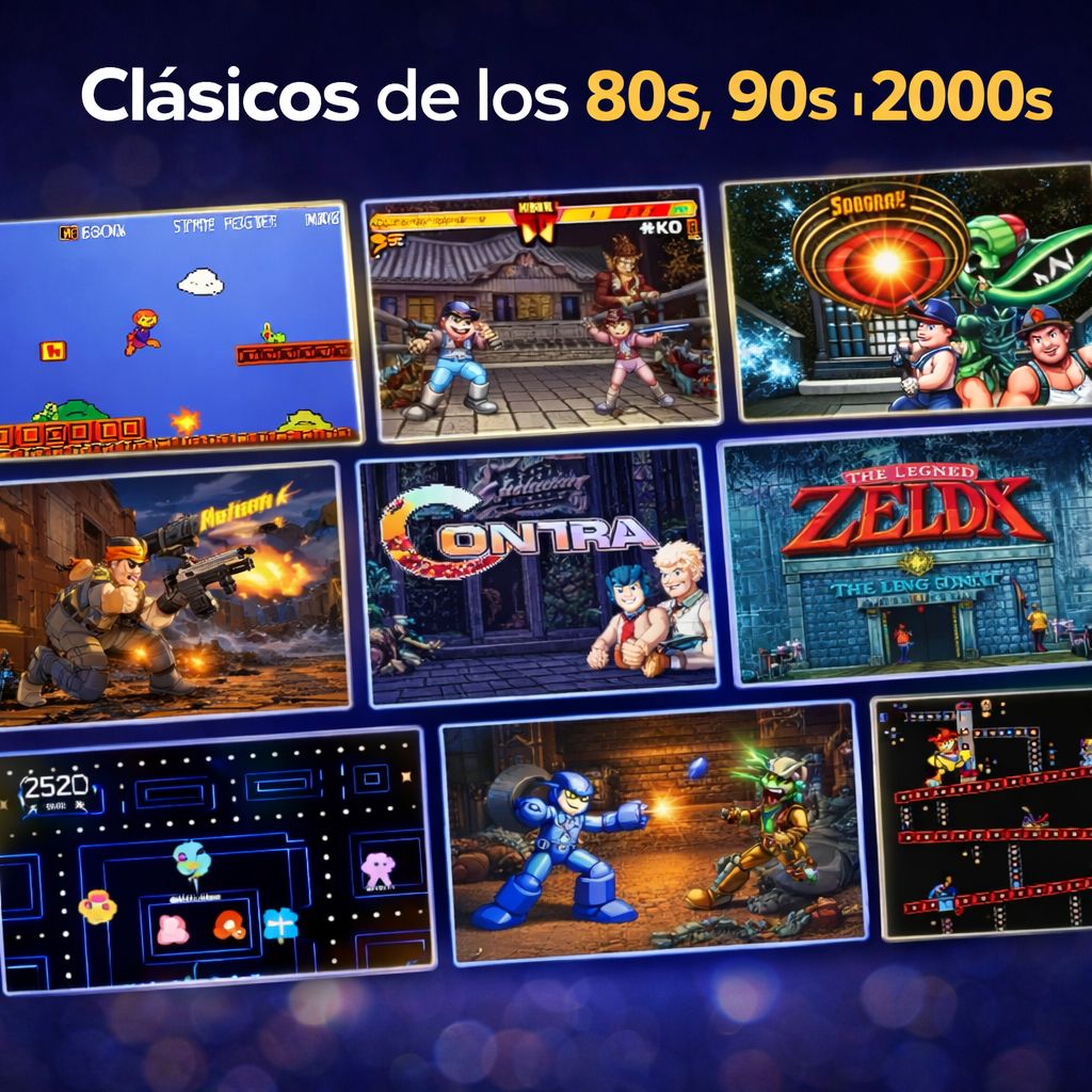 Consola Retro 64GB + 10.000 Juegos Clásicos 🎮